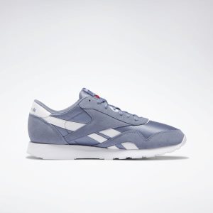 Reebok Classic Nylon Turnschuhe Herren - Indigo/Weiß - DE 921-VDW